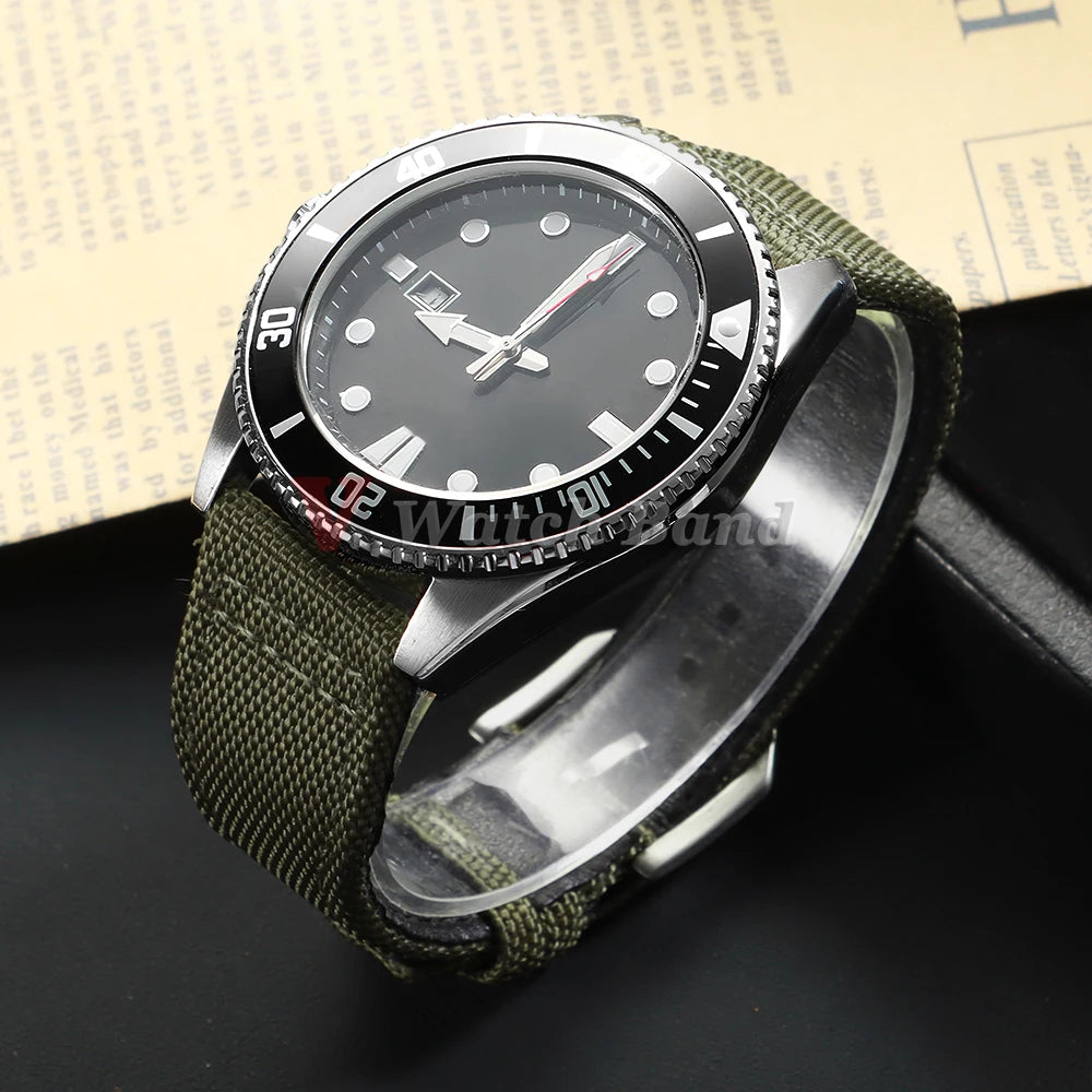 20mm 21mm 22mm Nylon Canvas Watch Strap for IWC Pilot Strap Men Sport Green Sailcloth Watch Straps Replacement Watch Bracelet