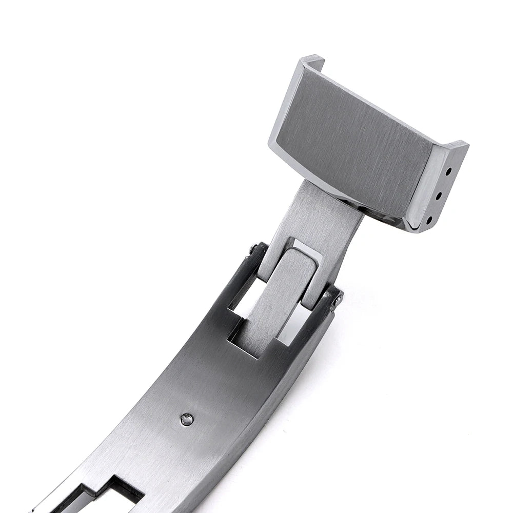 16mm 18mm 20mm Stainless Steel Watchband Buckle for Seiko Watch Double Click Butterfly Clasp Lock Button for Diving Diver Buckle