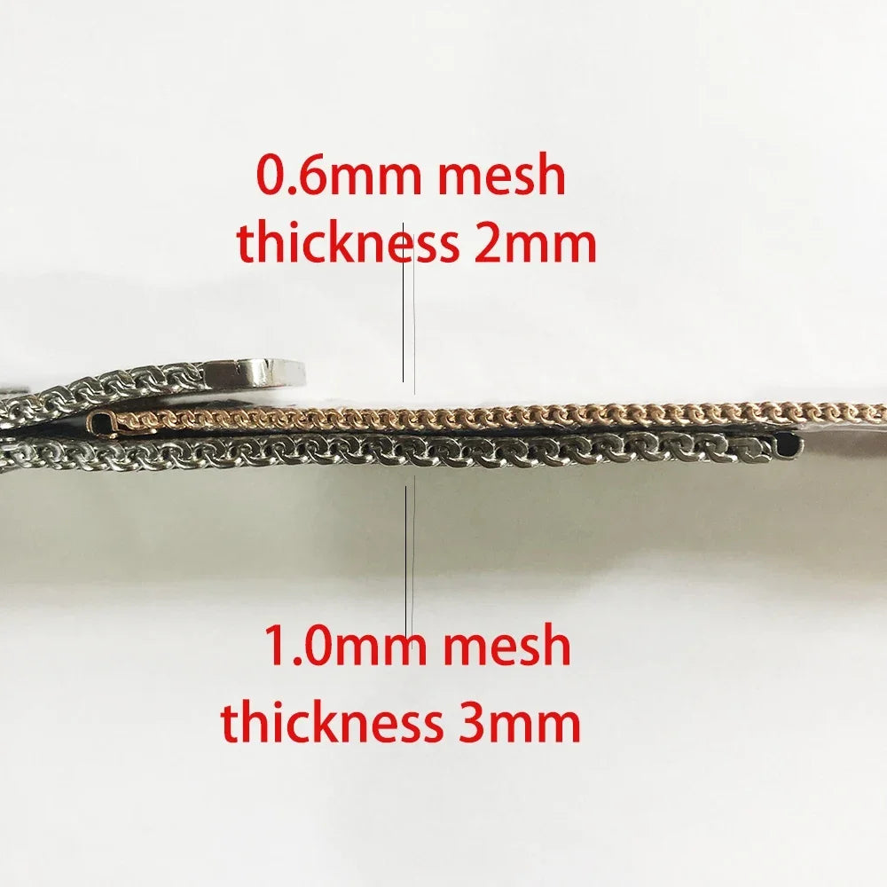 0.6mm 1.0mm Milanese Mesh Watchband 18mm 20mm 22mm 24mm Stainless Steel Bracelet 3mm Thick Strap Heavy Wristband with free tool