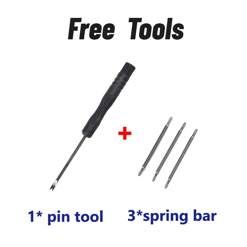 Premium Rubber Watch Band for Seiko Fast Release Soft Universal Flat-end 20MM 22MM Rubber Strap Replacement for 7.3inch Wrist