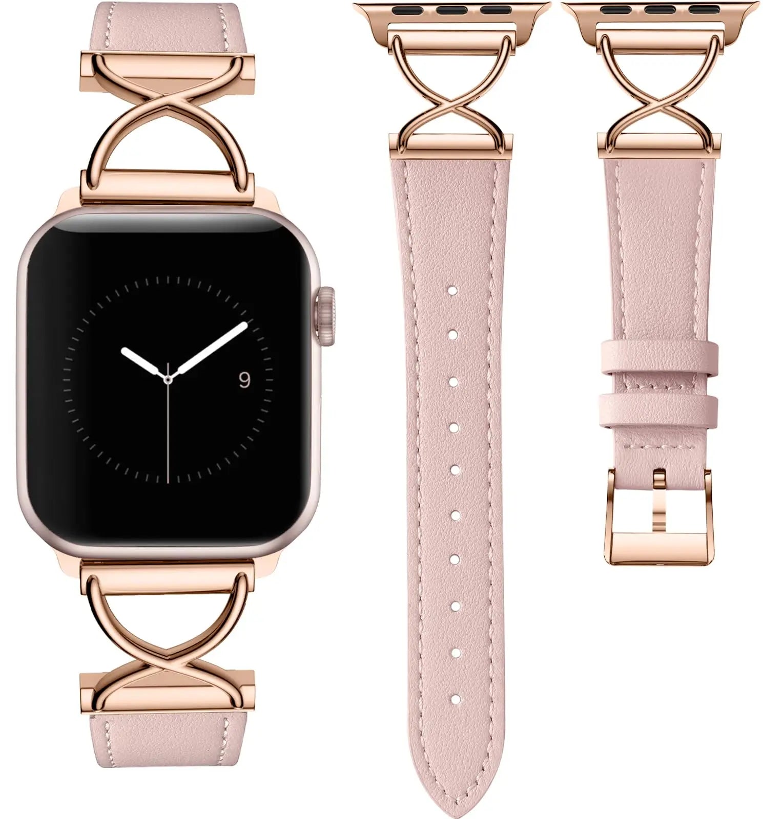 Women Band For Apple Watch Series 10 46/42mm Correa Luxury Bracelet Accessories For Iwatch Ultra 49mm 38/40/41mm Se 3 2 1 Strap