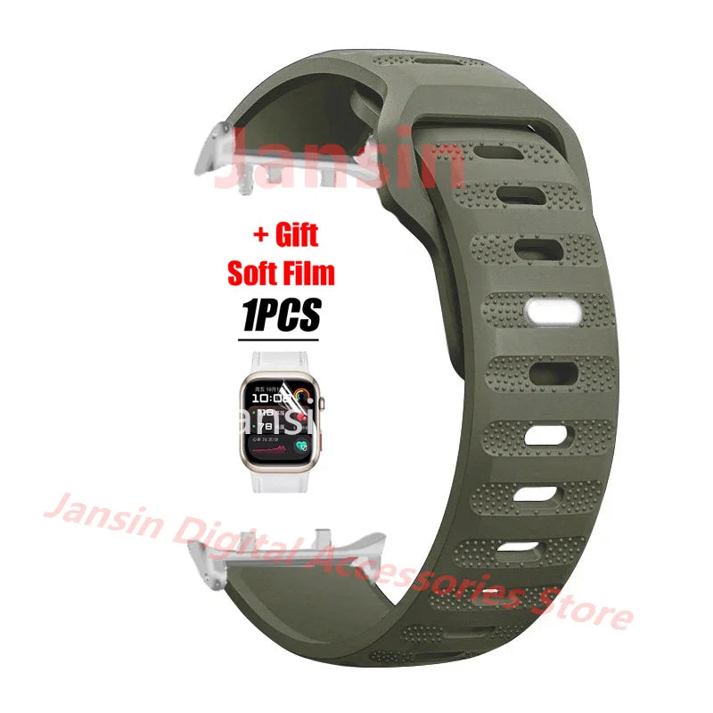 Silicone Band For Huawei Watch D2 Correa Screen Protector Film For Huawei Watch D2 Bracelet Replaceable Sport Band Accessories