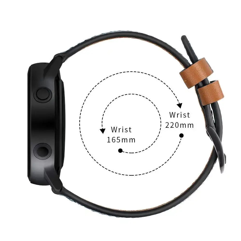 Leather Watch Strap for Huami Amazfit GTR 4 3 Pro Watch Band for Huawei Watch GT Bracelet 22mm Watchband Replacement Accessories