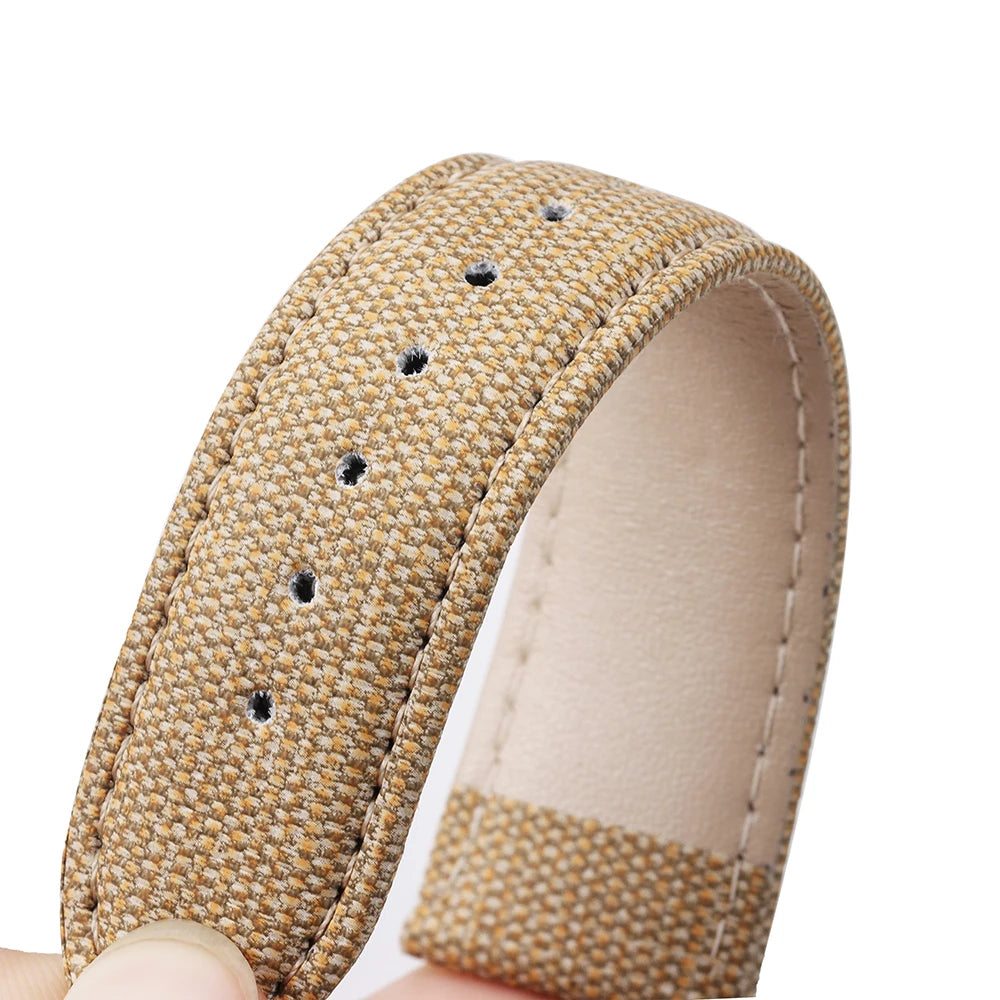 10/12/14/16/18/20/22mm Fabric Strap Denim Pattern Watchband Vintage Unisex Watch Band Accessories Soft Stitch Bracelet