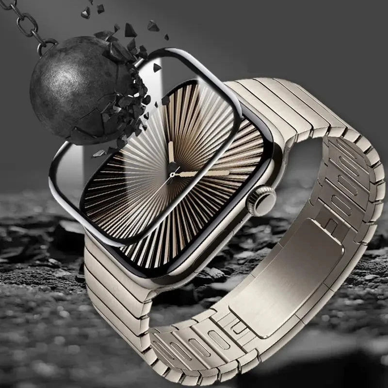 HD Soft Glass For Apple Watch 46mm 42mm Clear Screen Protector Films For Iwatch Series 10 Ultra 49mm 45/41mm Hydrogel Film