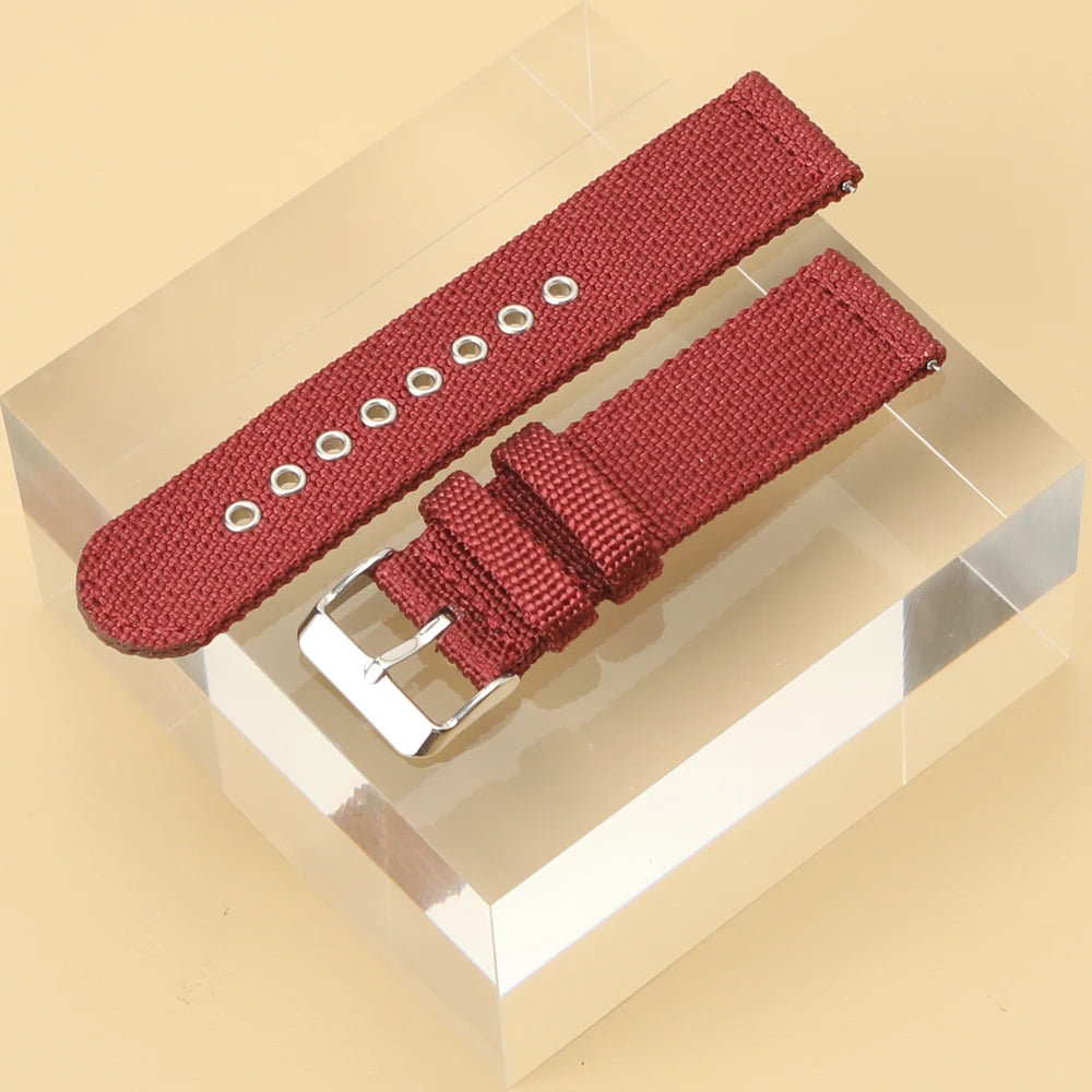 Quick Release Nylon Watch Band 18mm 20mm 22mm Replacement Strap Men Women Bracelet for Samsung Watch 6/5/4/3 for Huawei