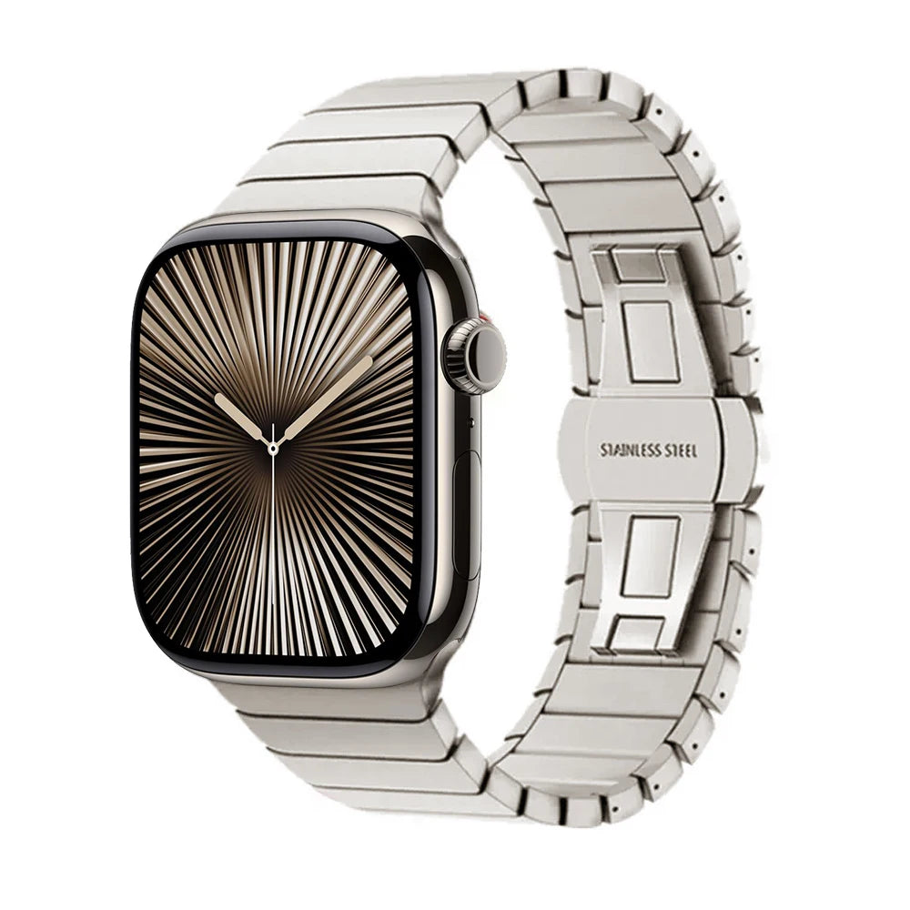 Metal Band For Apple Watch 46mm Strap Stainless Steel Watchband For Iwatch Series 11 10 Ultra 49mm 42/44/45/40mm Business Correa