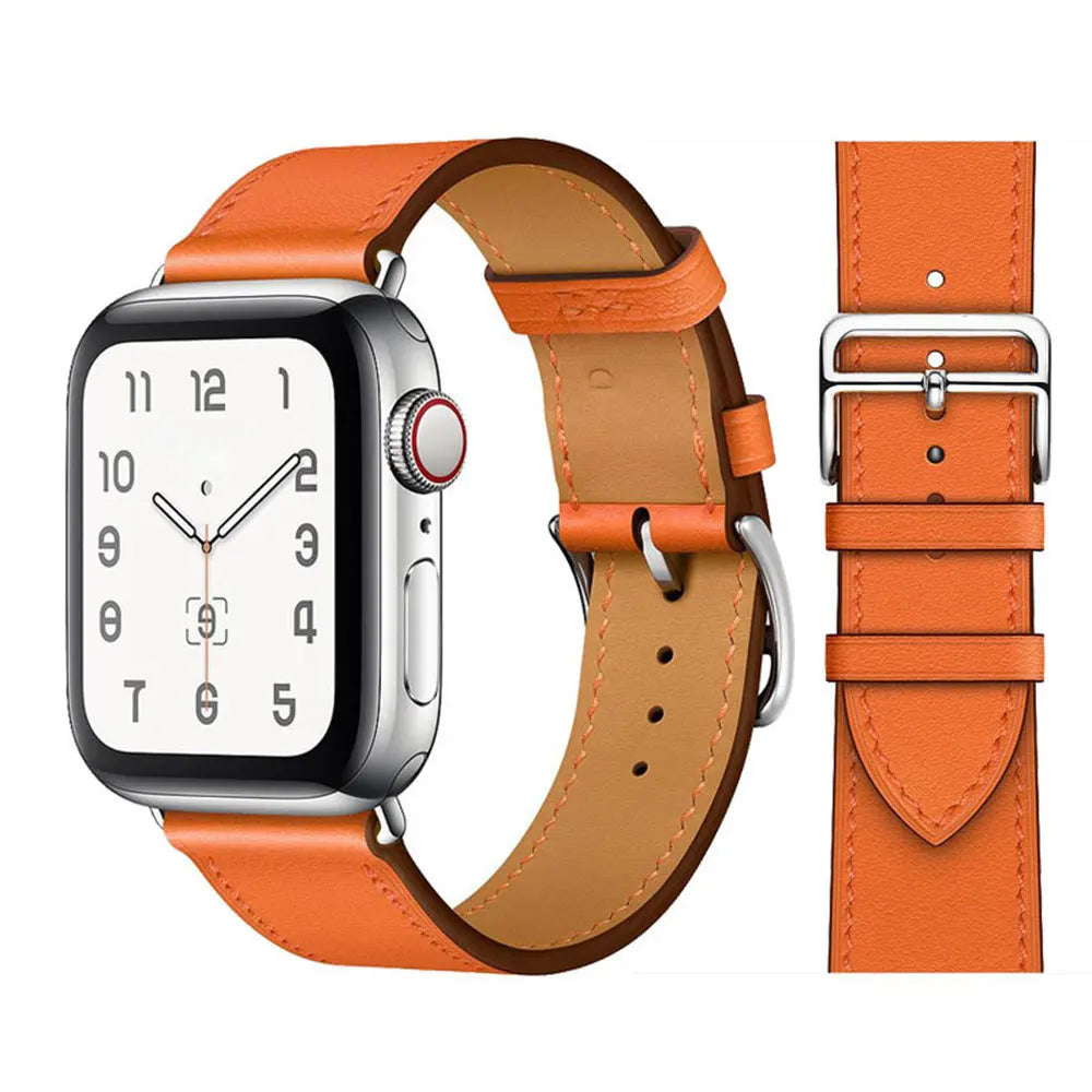 Vintage Leather Strap For Apple watch band 44mm 49mm 45mm 42mm 46mm 40mm correa bracelet iWatch series 7 8 6 SE ultra Watchband