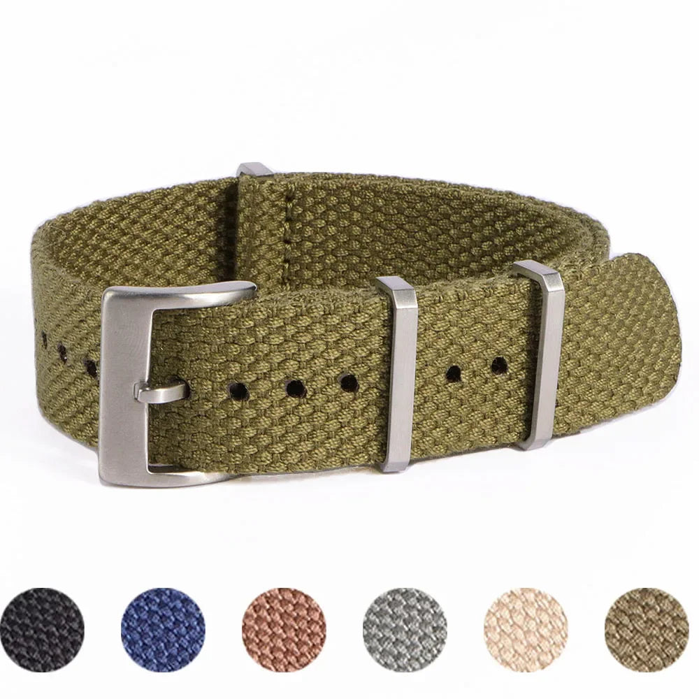 Cotton Nylon Strap for Seiko Braid Wristband 20/22mm Soft Watchband Military Sport Bracelet for Omega Seamaster 007 for Citizen