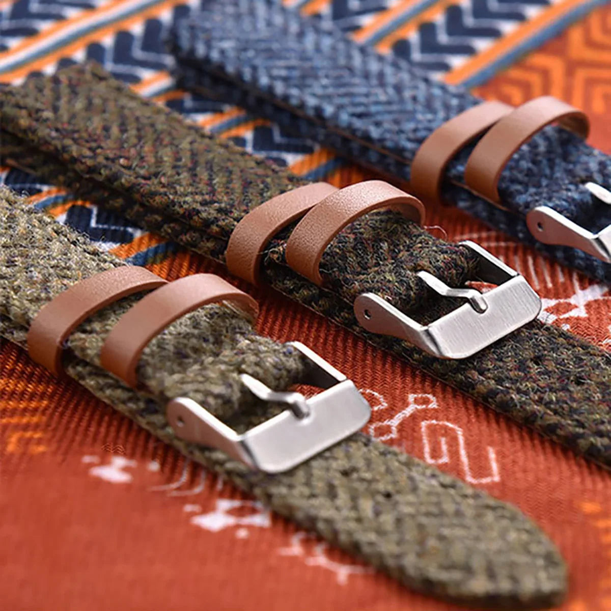 Vintage Genuine Leather Watch Band for SEIKO Replacement Bracelet Men Women Quick Release Wrist Band Weave Strap 18mm 20mm 22mm