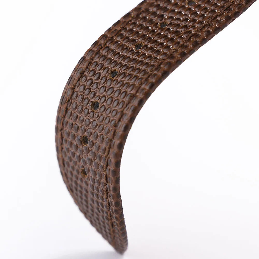 Cowhide Watch Strap 14/15/16/18/19/20/21/22mm Men Bracelet Butterfly Buckle Lizard Pattern Leather Watchband for Seiko for Omega