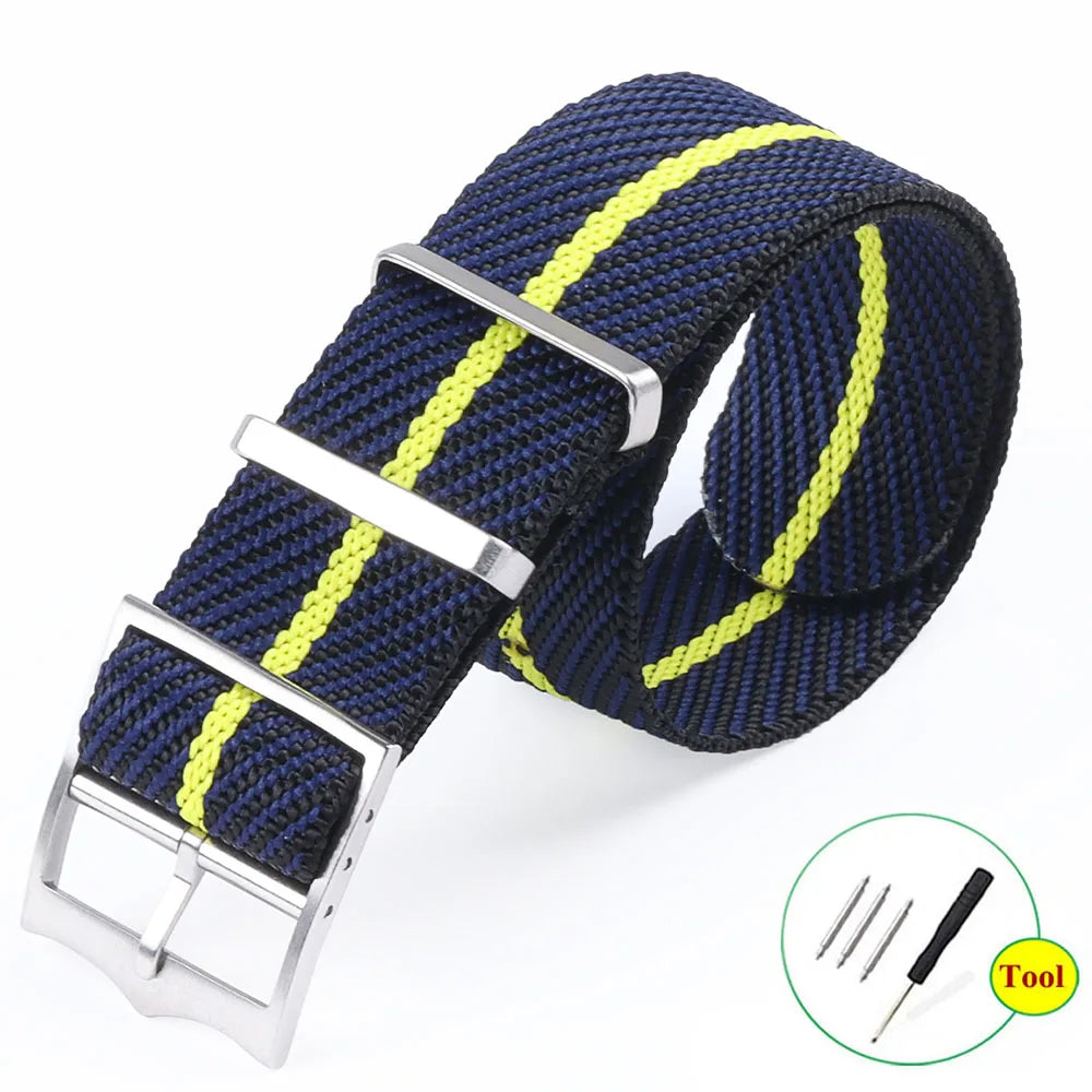 Universal Strap for Seiko Watchband for Rolex Bracelet for Omrga Canvas Nylon Band 22mm 20mm Wristband Watch Band Belt