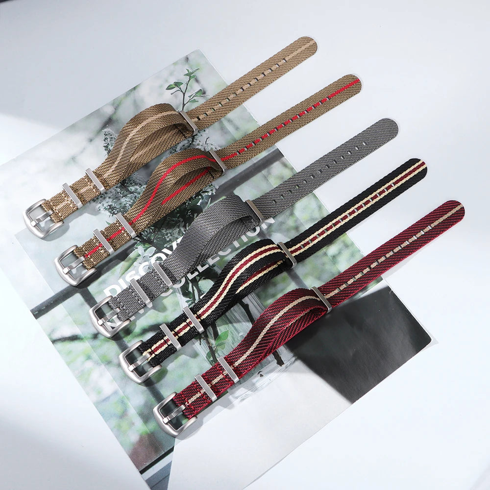 Premium Nylon Watch Band 18mm 20mm 22mm for Omega 007 for Tudor Watch Strap for Seiko Fabric Military Bracelet Men's Sport Belts