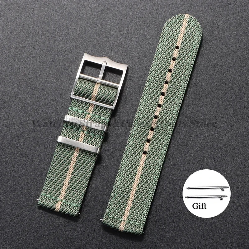 20mm 22mm Quick Release Nylon Watch Strap for Tudor Woven Canvas Fabric Band for Omega for Seiko for Military Men Women Bracelet