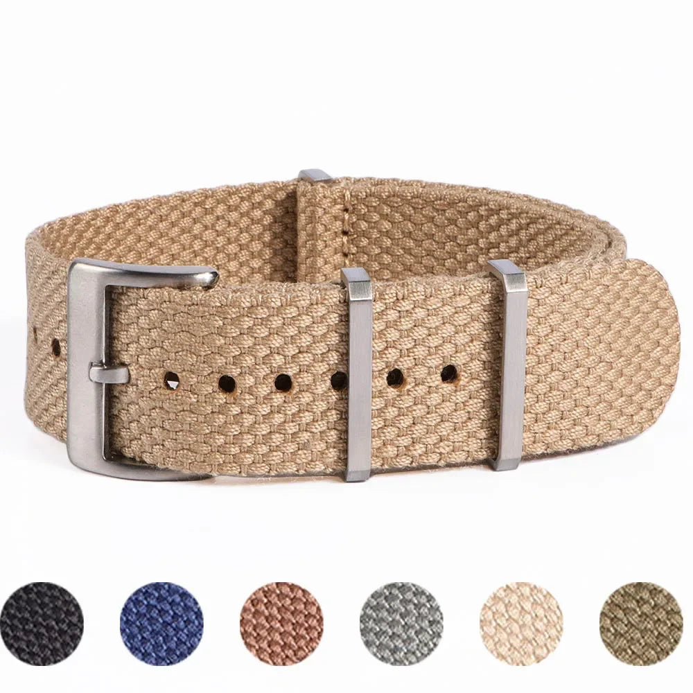 Cotton Nylon Strap for Seiko Braid Wristband 20/22mm Soft Watchband Military Sport Bracelet for Omega Seamaster 007 for Citizen
