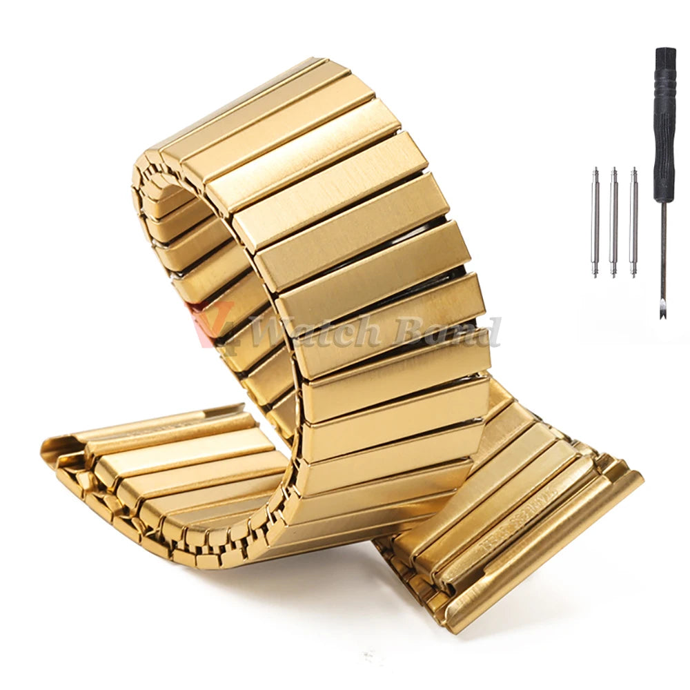22mm Elastic Bracelet for Samsung Galaxy Flexible Metal Watch Strap Expansion Steel Wrist Band for Huawei Watch