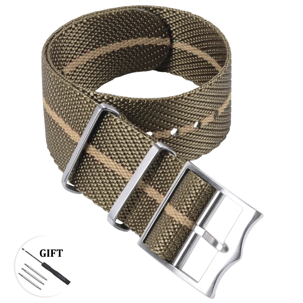 Premium Nylon Watch Band for Rolex for Tudor Army Military Strap for Seiko Fabric Canvas Bracelet Men Sport Wristband 20mm 22mm