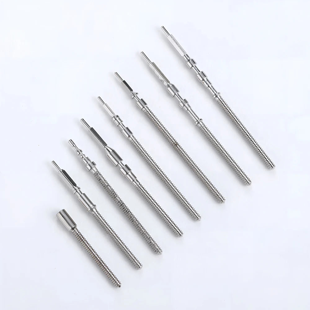 170Pcs/Box Watch Crown Parts Replacement Case Crown Stem Assorted Dome Flat Head Watch Accessories Repair Tool Kits with Box