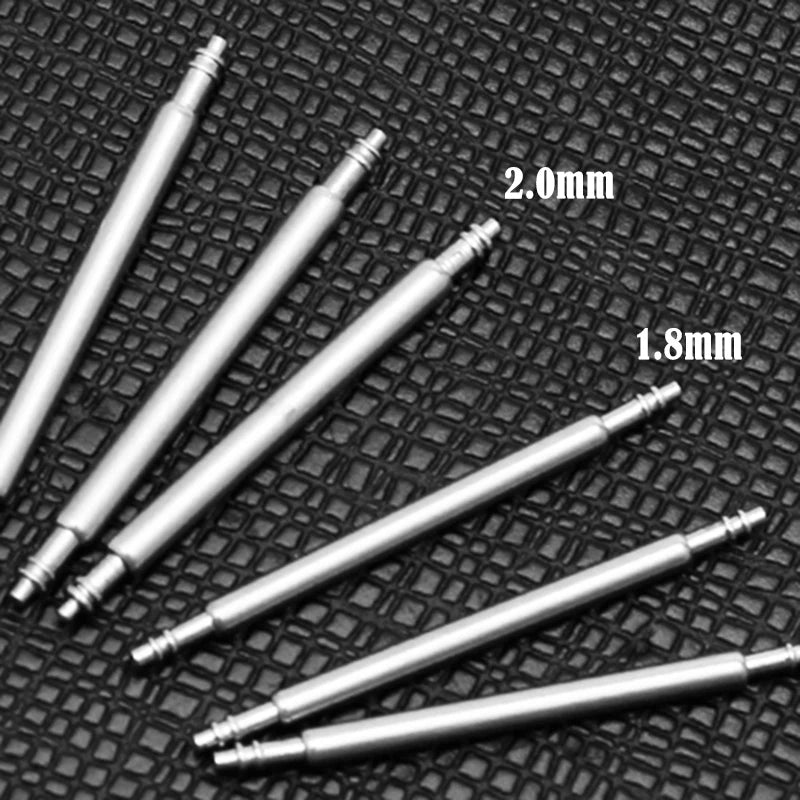 2mm Diameter Watch Spring Bar Watch Band Pin  Accessories Part Stainless Steel Spring Rod Link Pins 16mm 20mm 22mm Strap pins