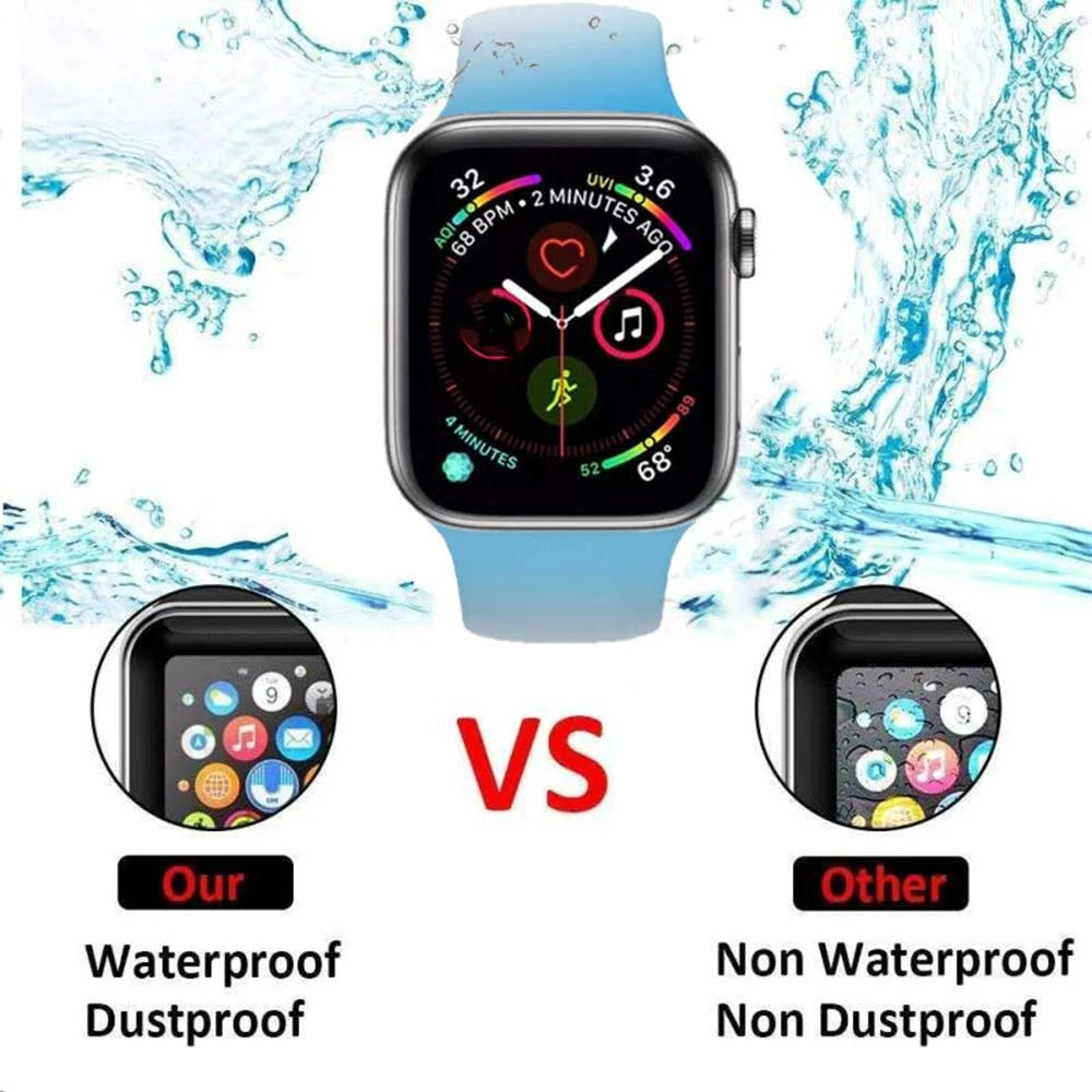 HD Soft Glass For Apple Watch 46mm 42mm Clear Screen Protector Films For Iwatch Series 10 Ultra 49mm 45/41mm Hydrogel Film
