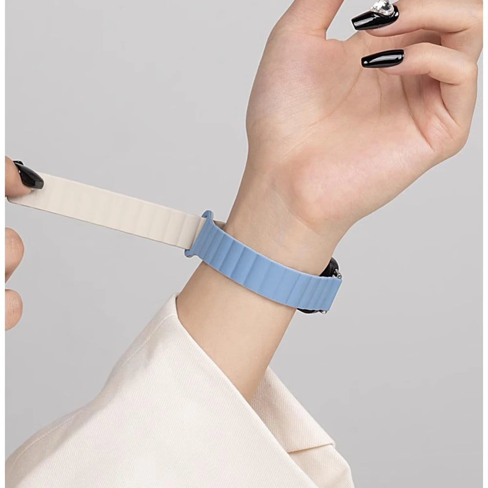 Women Slim Strap For Huawei Band 9 Colorful Silicone Magnetic Bracelet For Huawei Band 8 Sport Wristband Correa Accessories