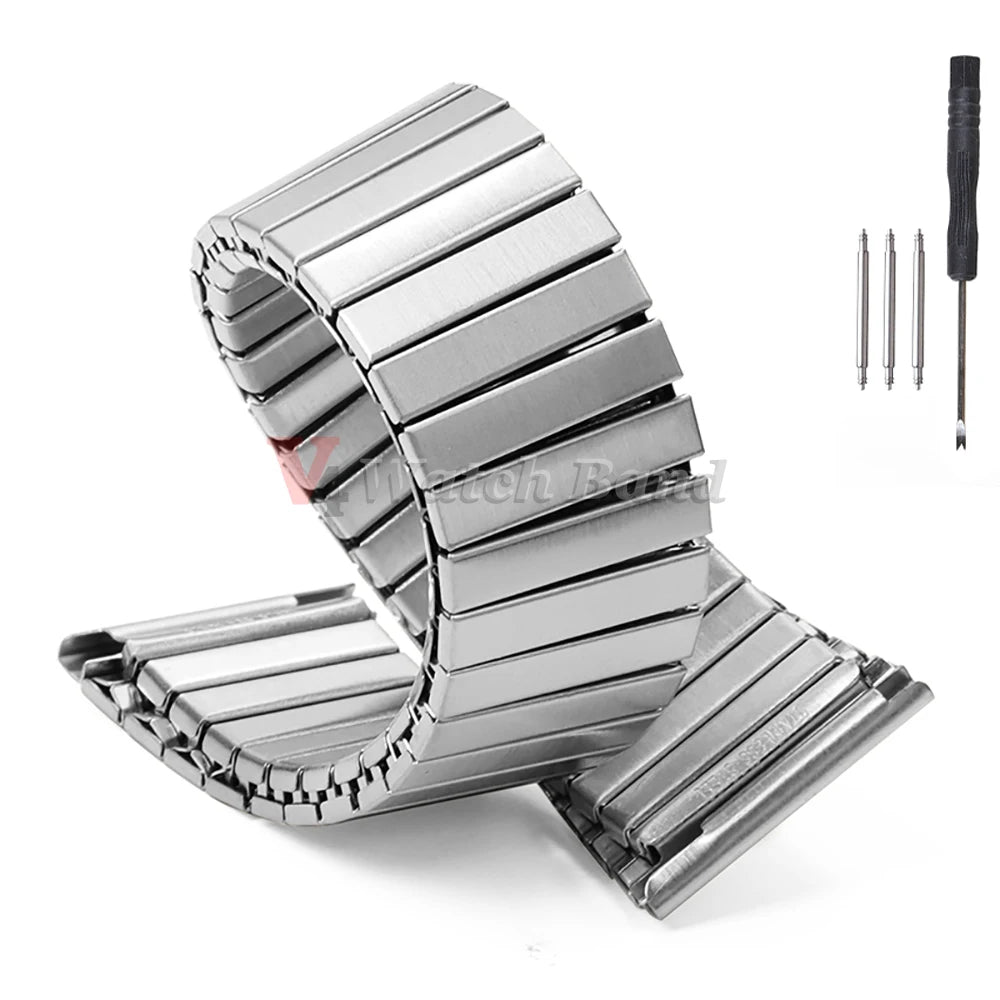 22mm Elastic Bracelet for Samsung Galaxy Flexible Metal Watch Strap Expansion Steel Wrist Band for Huawei Watch