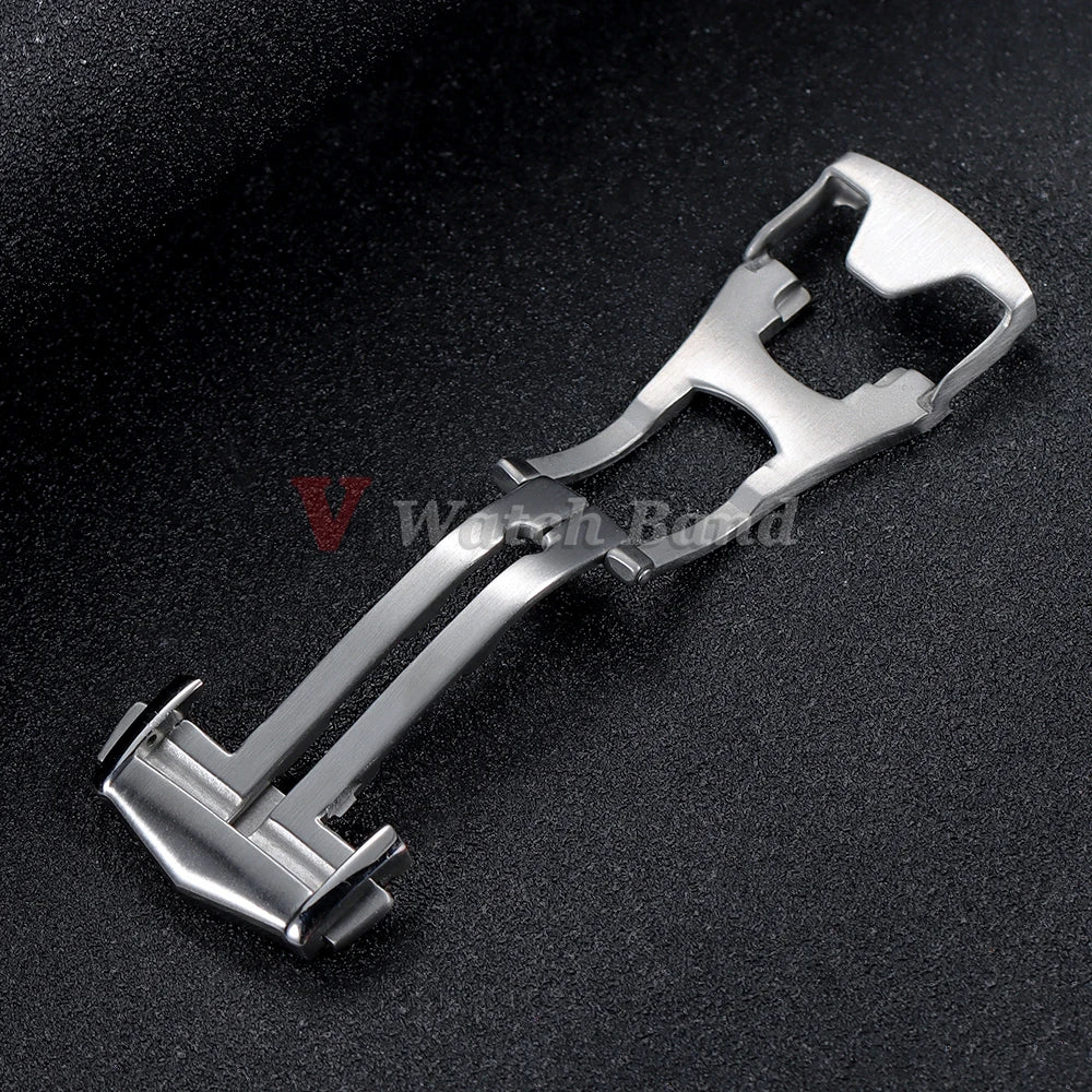 18 20mm Stainless Steel Deployment Buckles Clasp for Omega Folding Watch Buckle Strap Butterfly Button for Seamaster Speedmaster