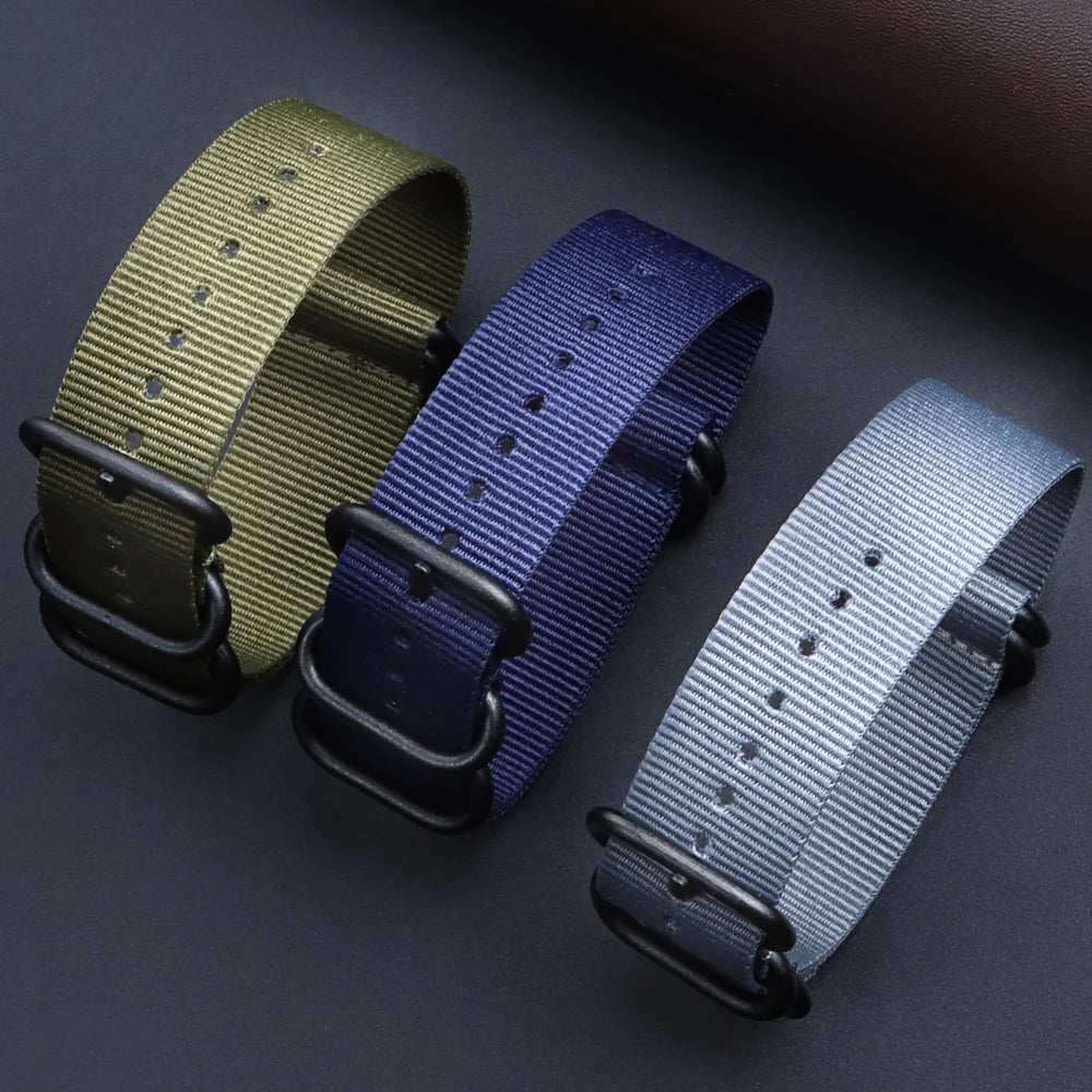 18mm 20mm 22mm Strap for Seiko High Quality Nylon Watch Band Army Sport Bracelet Replacement for Omega Military Casual Watchband