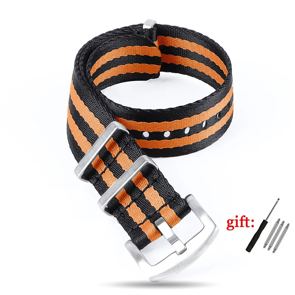 Nylon Watch Strap for Seiko for Military Men Sport Watchband for Rolex Bracelet for Omega for Seamaster 300 Belt 18mm 20mm 22mm