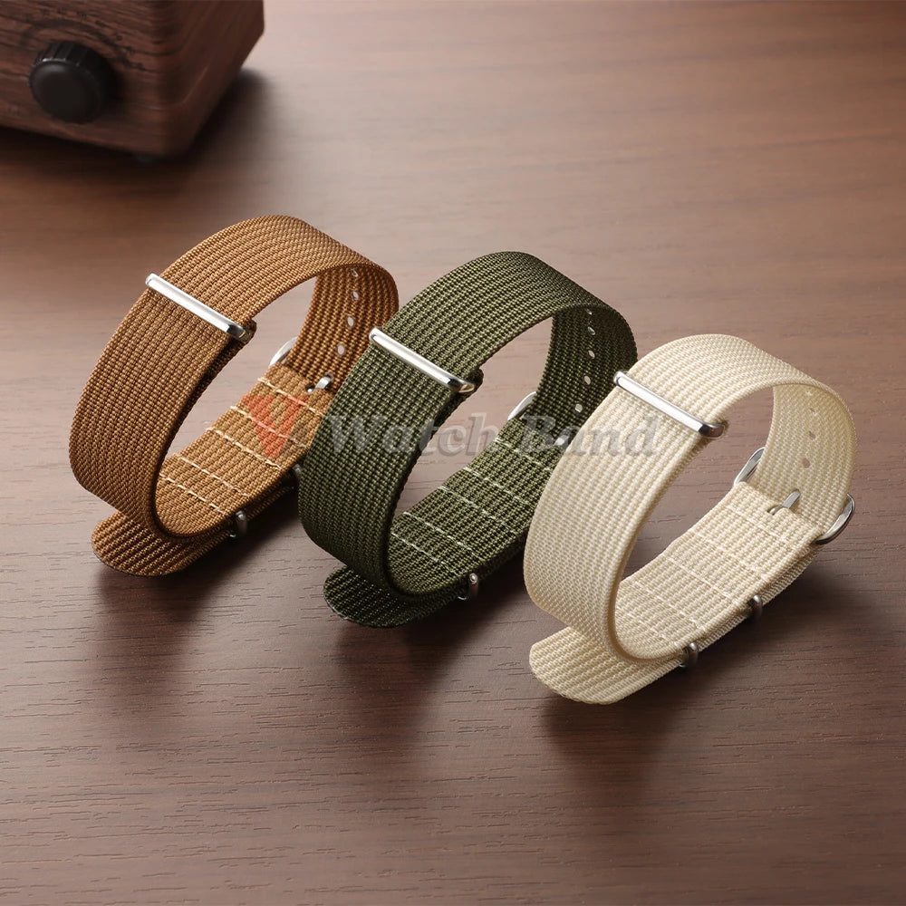 18mm 20mm 22mm Nylon Watch Strap for Tudor Green Military Casual Watchband Replacement for Seiko for Omega Sport Bracelet Belts