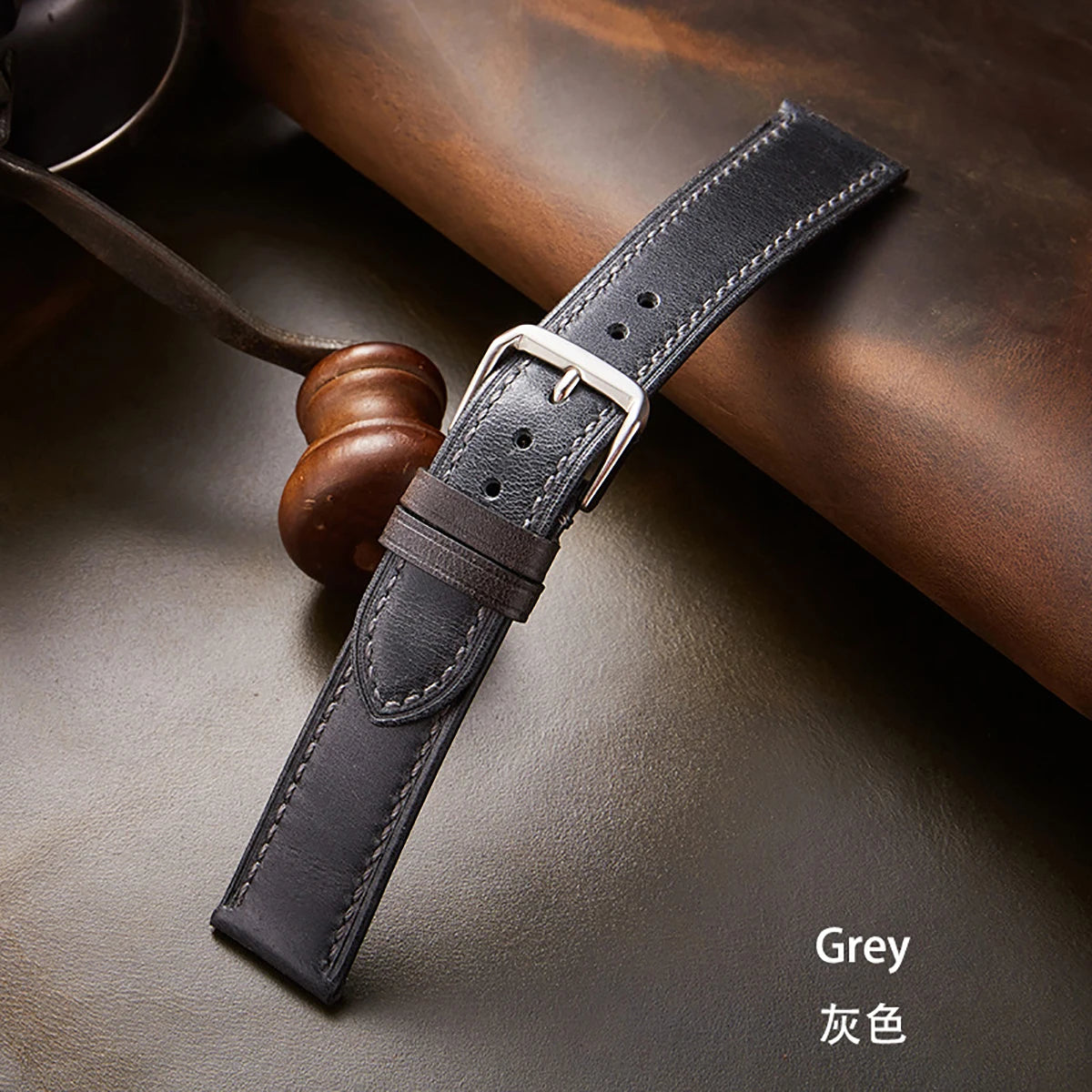 New Style Genuine Leather Watch Strap for Casio for Seiko 18/20/22mm Retro Oil Wax Skin Ultra-thin Quality Business Watchband