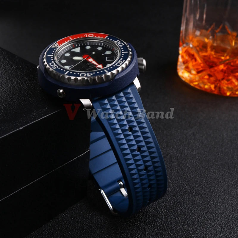 Rubber Strap 20mm 22mm for Omega for Rolex Bracelet Universal Men Diver Silicone Waterproof Sport for Seiko 5 SKX007 Watchband
