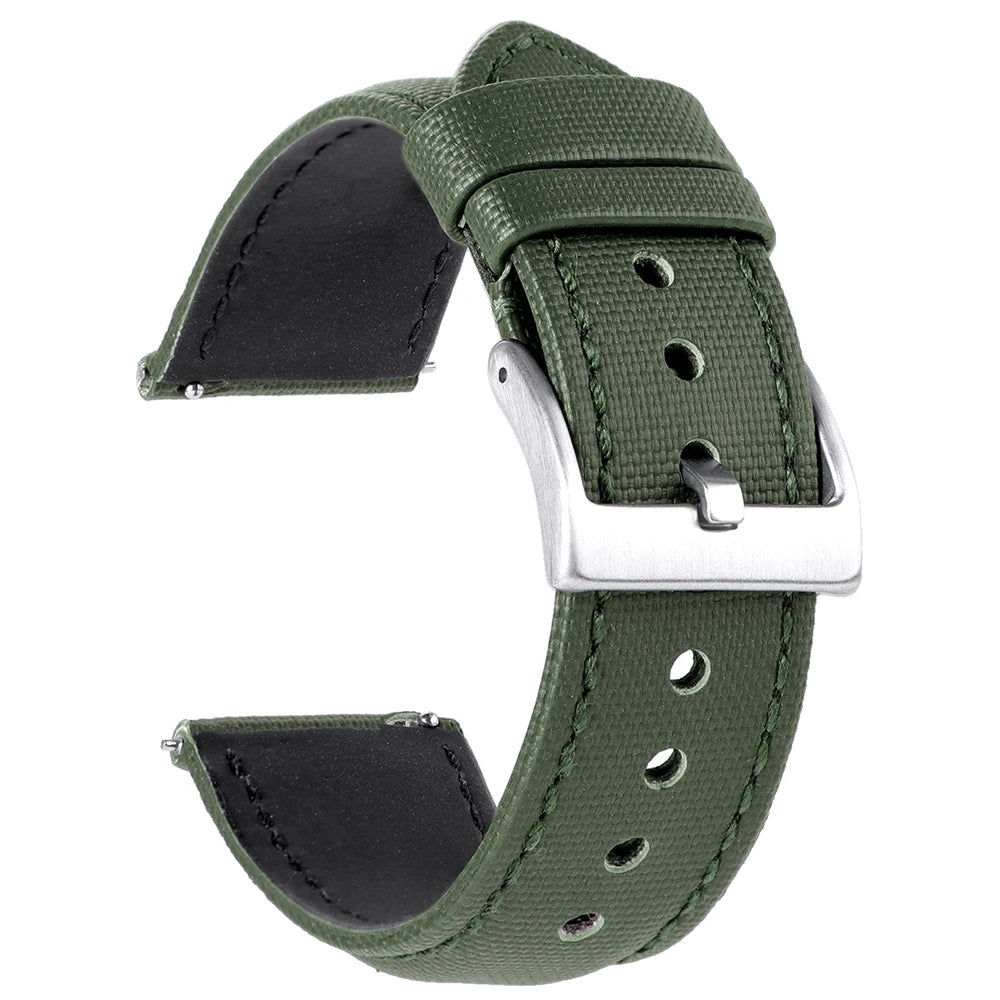 18mm 20mm 22mm Nylon Quick Release Waterproof Watch Bands Sailcloth Straps for Omega for Blancpain for Seiko Divers Men Women
