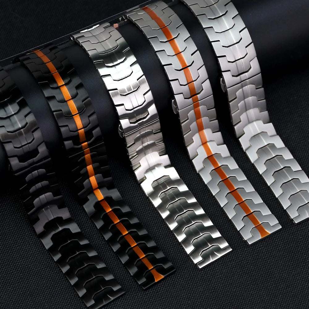 Metal Strap For Samsung Galaxy Watch 7 6 5 4 40 44mm 5pro 45mm Band Stainless Steel Business Metal For Omega MoonSwatch Correa