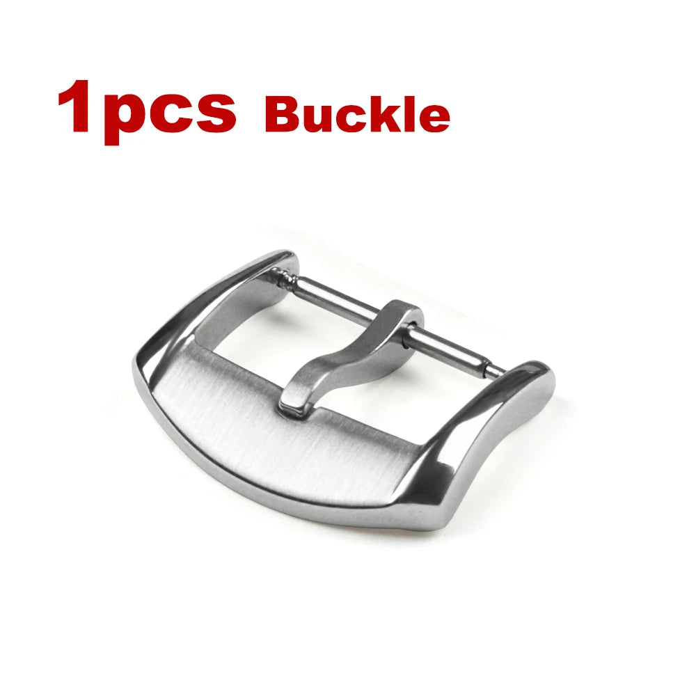 Stainless Steel Watch Buckle Ring for Seiko Band Heighten Keeper Metal Loop Holder 18mm 20mm Silver Pin Clasp Watch Acessories