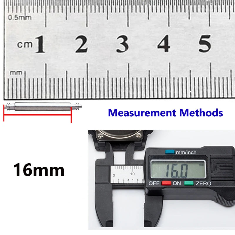 2mm Diameter Watch Spring Bar Watch Band Pin  Accessories Part Stainless Steel Spring Rod Link Pins 16mm 20mm 22mm Strap pins