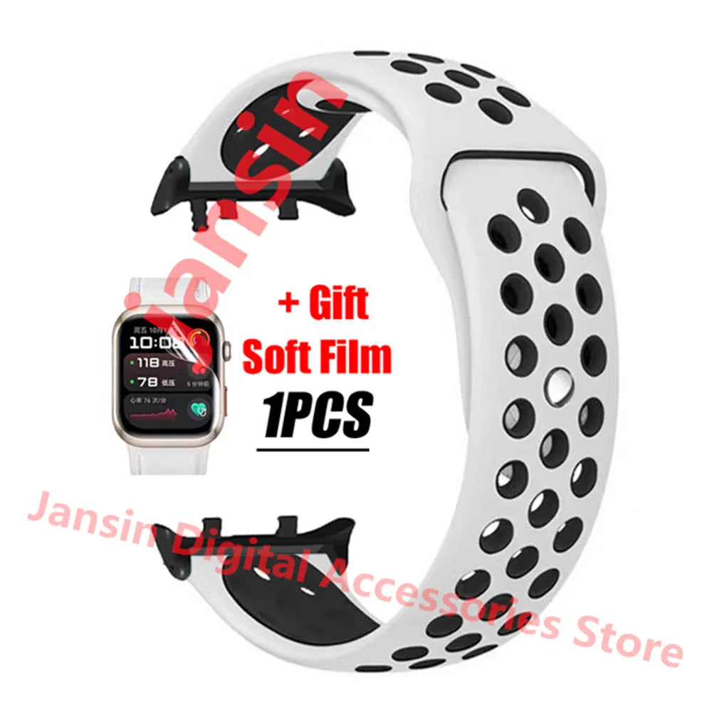 For Huawei Watch D2 Correa Silicone Bracelet Screen Protector Accessories Band For Huawei Watch D2 Replaceable Sport Strap