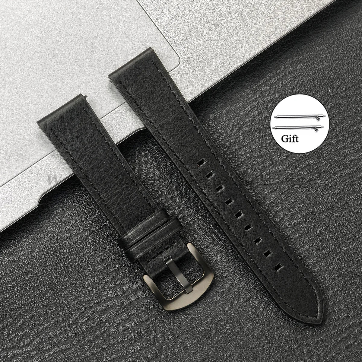 20mm 22mm Leather Strap for Samsung Galaxy Watch 7 6 5 4 40mm 44mm GearS3 Band Vintage Brown Bracelet for Huawei Watch GT5/GT4/3