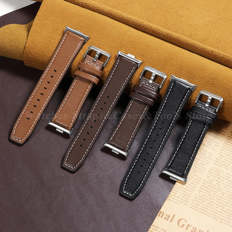 Leather Watch Bracelet for Redmi Watch 4 Wrist Strap for Xiaomi Mi band 8 pro Watchband for Smart Watch Sports Strap Accessoeies
