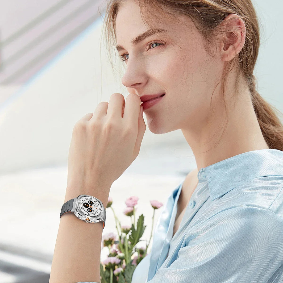 For Galaxy Watch Ultra Strap Magnetic Bracelet Wristband For Samsung Galaxy Watch 7 47mm Silicone Watchband Accessories ﻿