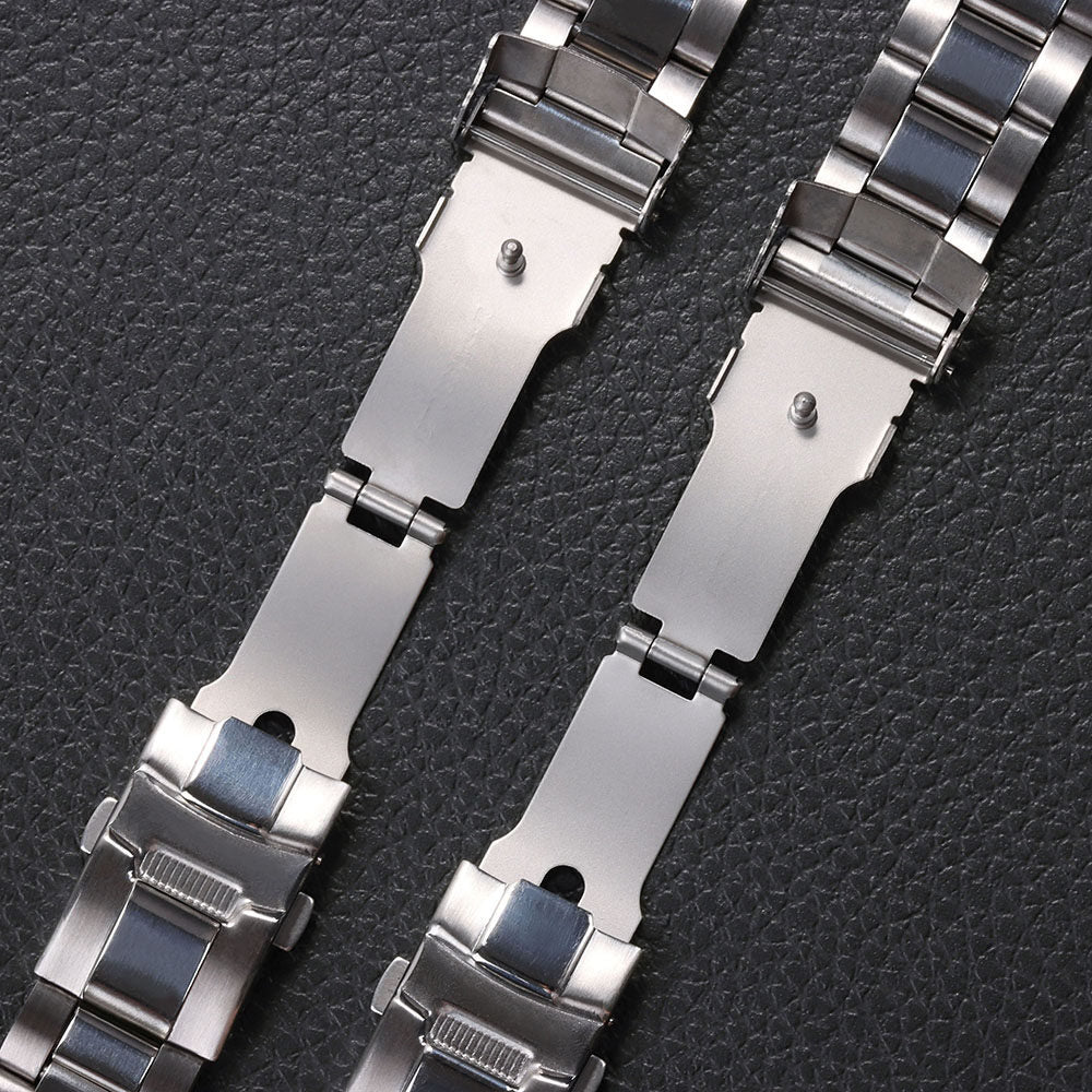 Metal Watch Band for Seiko 20mm 22mm Steel Watchband Silver Bracelet Wristbelt 20/22mm Middle Polished Strap