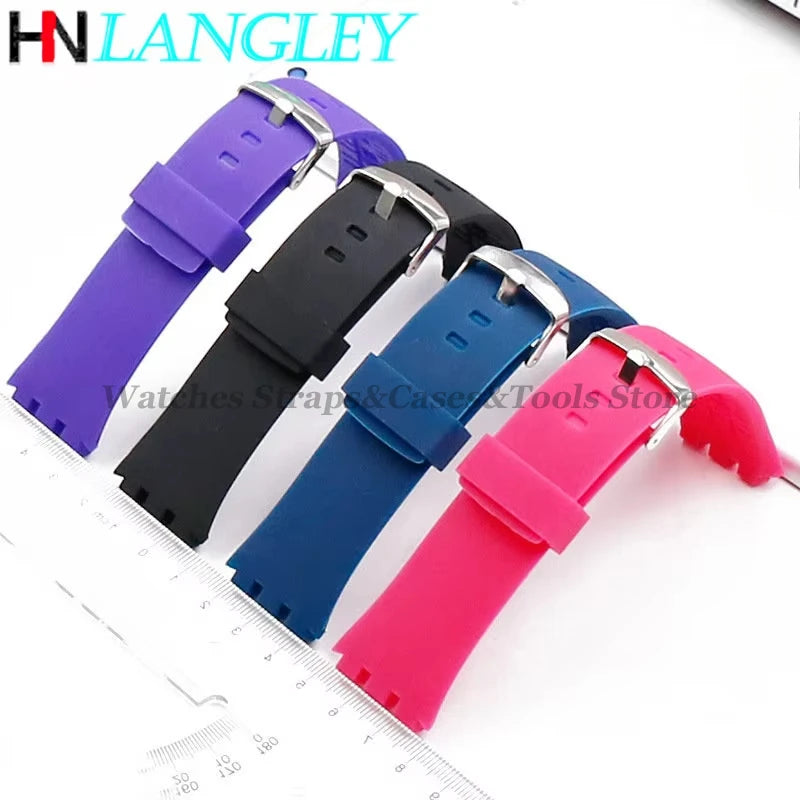 Rubber Watch Strap for SWATCH for TOUCH SURB100 SURW100 Silicone Watchbands 22mm Men Women Sports Bracelet Watch Accessories