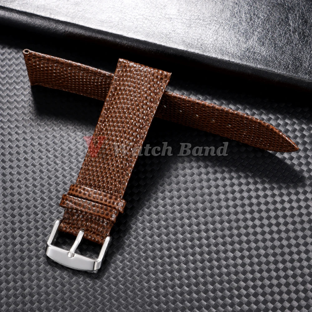 Retro PU Leather Watchbands Lizard Pattern Strap for Seiko for Rolex Watch Band 14mm 15mm 16mm 18mm 19mm 20mm 21mm 22mm Bracelet
