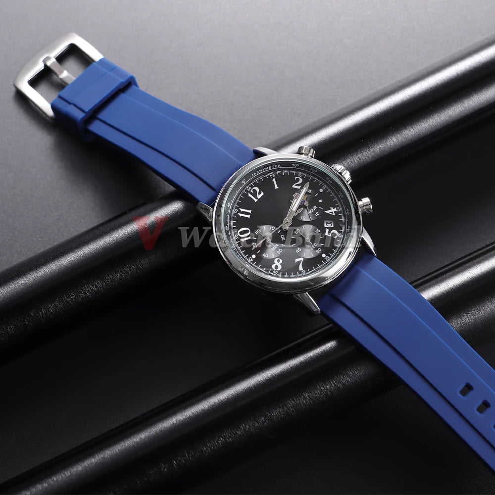 Watch Strap 20mm 22mm Universal Watch Band for Rolex for Omega Silicone Rubber Link Wrist Bracelet for Casio Soft for Smartwatch