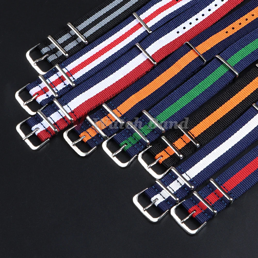 Nylon Watch Band for Omega 20mm 22mm 18mm Strap for Seiko Skx Turtle Military Watchband for Rolex Oyster Army Sport Bracelet