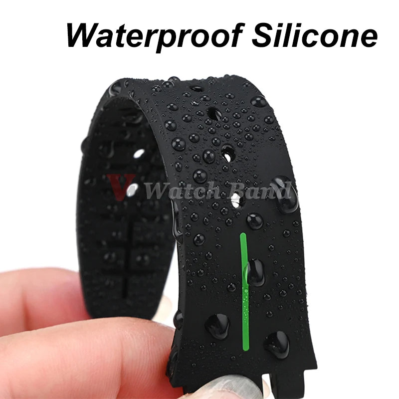 16mm 17mm 19mm 20mm Soft Silicone Watch Band for Swatch Rubber Strap Sports Replacement Wrist Bracelet Men Women Accessories