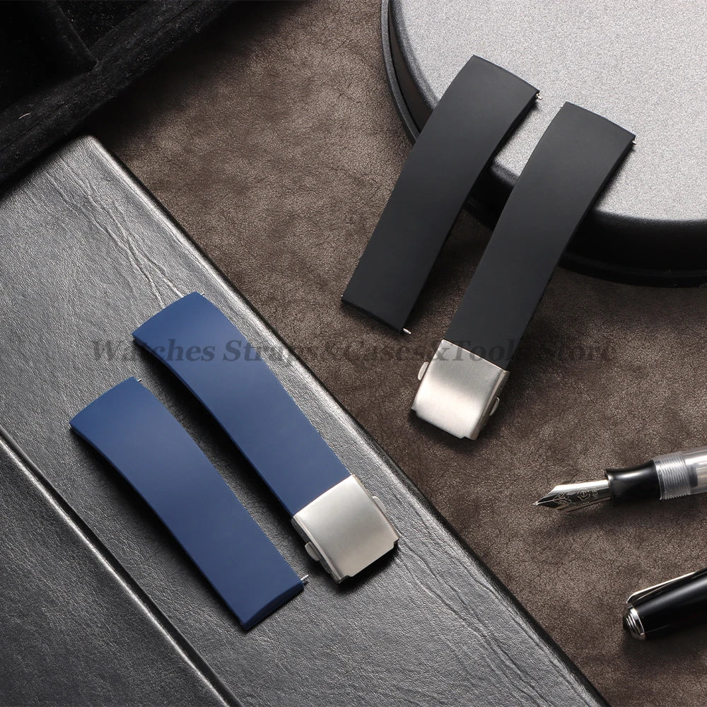 18mm 20mm 22mm 24mm Silicone Watch Strap for Rolex for Seiko Quick Release Bracelet Waterproof Rubber Strap Men Sport Wrist Band