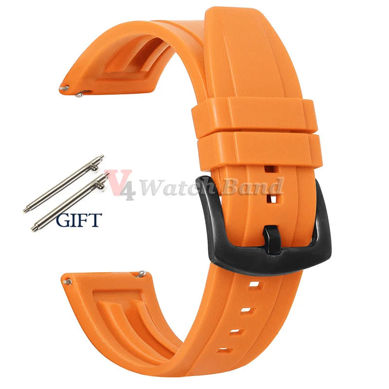 20mm 22mm 24mm Strap Silicone for Seiko Turtle Abalone Men Bracelet for Seiko 5 Skx Sports Rubber Wristband Quick Release Band