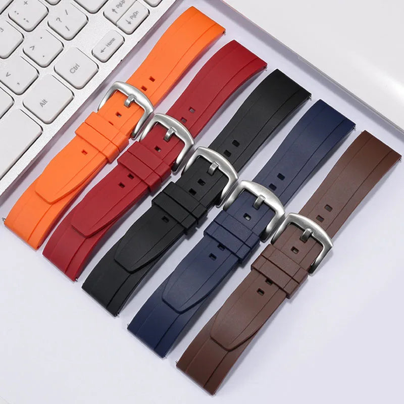 Quick Release Rubber Watch Strap for Citizen for Seiko20mm 22mm 24mm Premium Silicone Band for Omega Replace Bracelet for Tissot