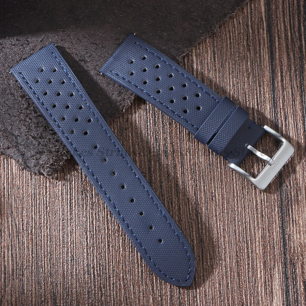 Premium Sailcloth Watch Strap for Seiko for Omega 18mm 20mm 22mm Qucik Release Fabric WatchBand Butterfly Buckle for HuaweiWatch